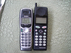 A wireless phone and a cellphone